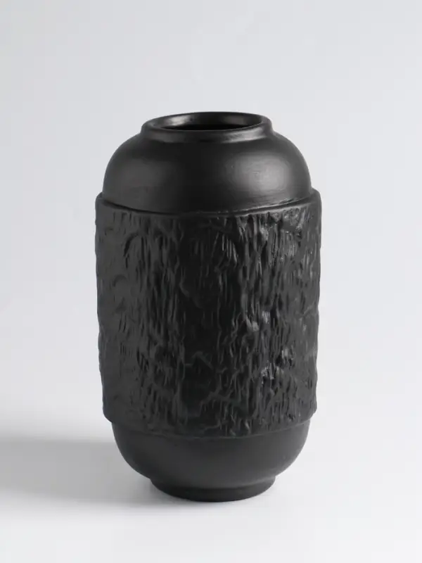 Ваза для цветов &laquo;Дульчи&raquo;, 19.5&times;11 см, керамика, чёрная