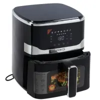 Аэрогриль RED SOLUTION W262, 1500 Вт, 5 л, 80-200°С, 7 программ, сенсорное управление, чёрный