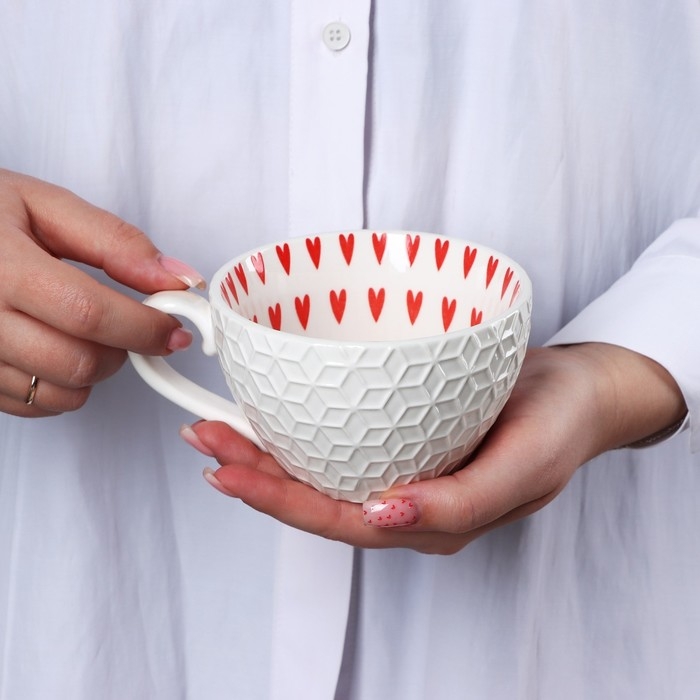 Кружка керамическая Дорого внимание «Сердечки», 290 мл Кружка керамическая Дорого внимание «Сердечки», 290 мл