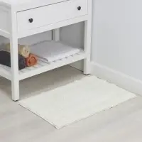 Коврик для дома LaDо́m, букли, плотность 1900 г, 50&times;80 см, белый