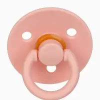 Соски-пустышки, от 3 мес., латекс, классические, в контейнере, набор из 2 шт., персиковый/айвори, M&B