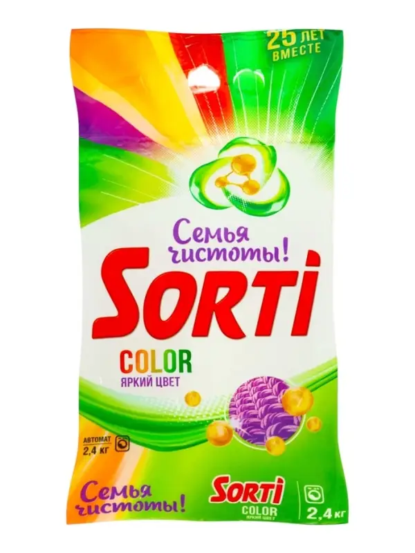 Стиральный порошок Sorti Color, автомат, 2400 г