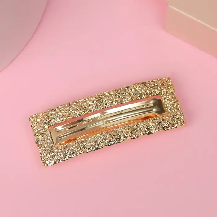 Заколка - автомат для волос &laquo;Либерти лава&raquo;, прямоугольник, 2.5&times;7 см, золото
