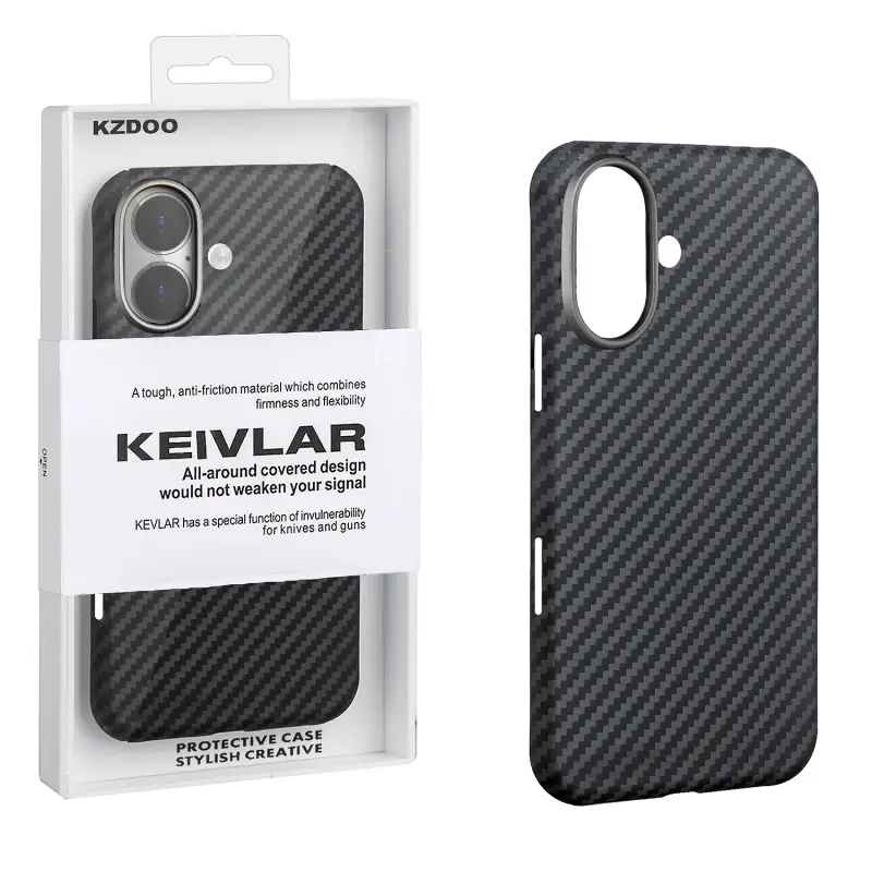 Чехол iPh 16 Kevlar Black K-DOO Чехол iPh 16 Kevlar Black K-DOO