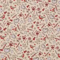 Бумага упаковочная глянцевая &laquo;Рождественская конфета&raquo;, 1 лист, 70&times;100 см