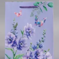 Пакет подарочный ламинированный "Цветочная радость", 18 х 22,3 х 10 см