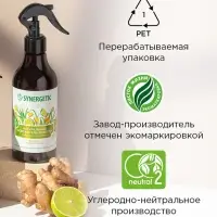 Освежитель воздуха SYNERGETIC &laquo;Имбирь и лемонграсс&raquo;, 380 мл
