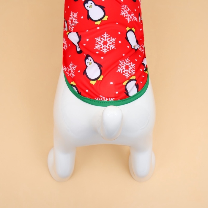 Новый год. Майка  Новый год. Майка "Новогодние ночь", размер M (ДС 30, ОШ 30, ОГ 40 см), красная