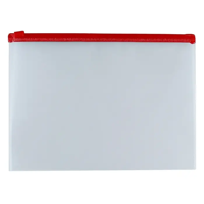 Папка-конверт на ZIP-молнии А5+, 140 мкм, ErichKrause Папка-конверт на ZIP-молнии А5+, 140 мкм, ErichKrause "Fizzy Clear", прозрачная, с цветной молнией, микс