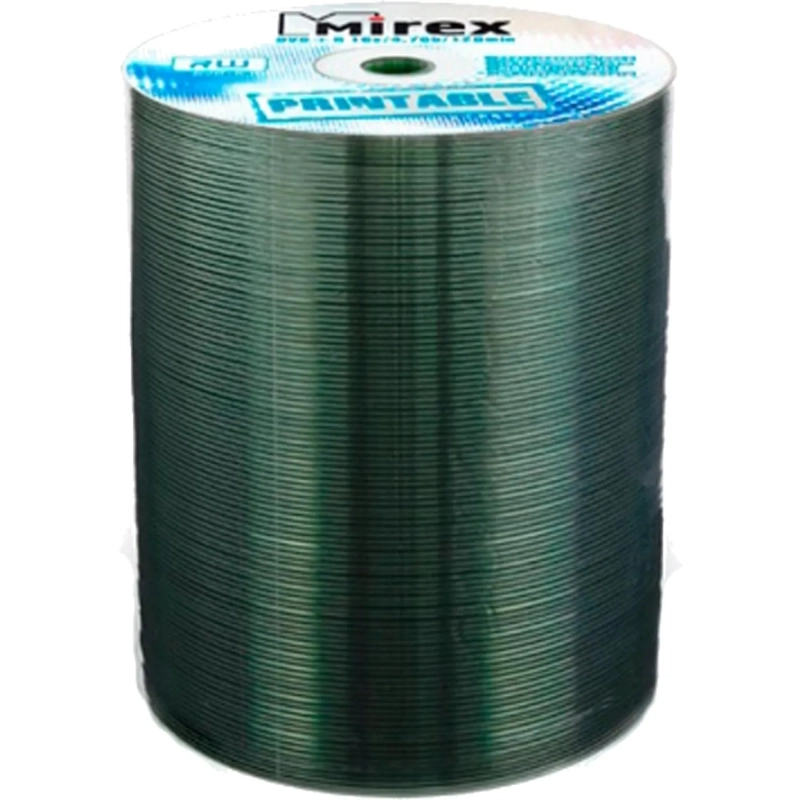 Носители информации DVD+R Printable, 16x, Mirex, Bulk/100, UL130029A1T