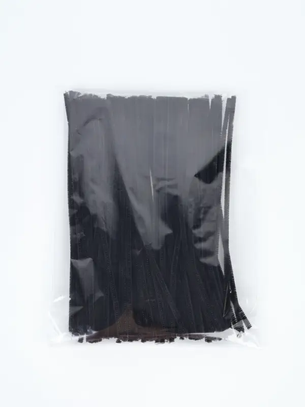 Синельная проволока, набор 100 шт., черная, 30 см