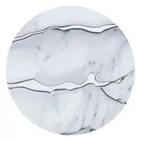 Гибкое стекло тм VETTA Мрамор, 80x120x0,08см, ПВХ, цвет белый с серебром