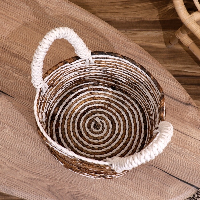 Корзина плетёная 27х27х25 см Корзина плетёная 27х27х25 см