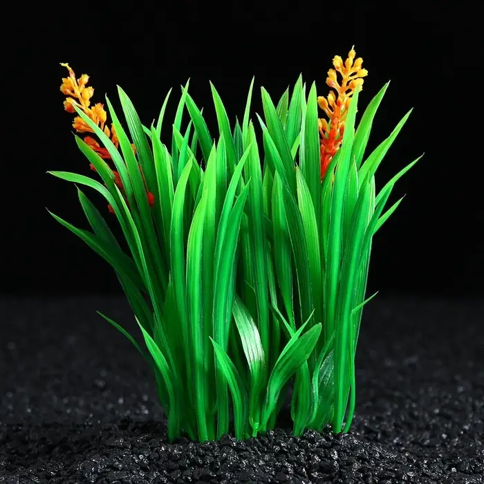 Островок с растениями искусственными для аквариума, 17&times;12&times;22 см