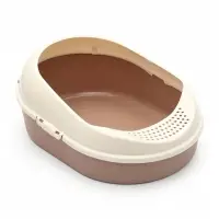 Лоток для кошек &laquo;Космо&raquo; 51.9&times;37.8&times;21.3 см, с бортом без сетки, коричневый