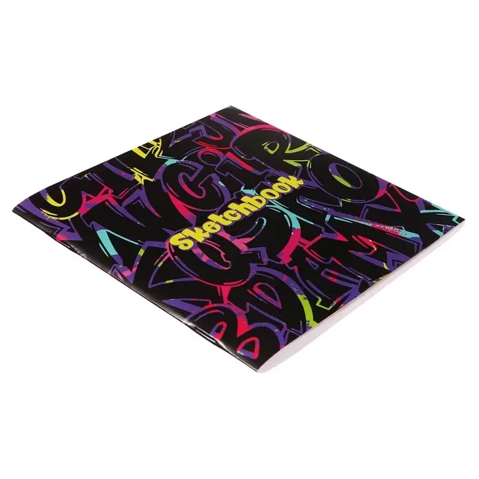 Скетчбук 165 х 165 мм, 40 листов "Граффити", обложка мелованный картон, блок 100 г/м²