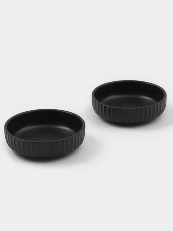 Набор соусников 2 шт Magisto Line 9*2.5 см цвет черный Набор соусников 2 шт Magisto Line 9*2.5 см цвет черный