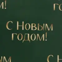 Бумага упаковочная глянцевая двухсторонняя &laquo;С новым годом&raquo;, 70&times;100 см