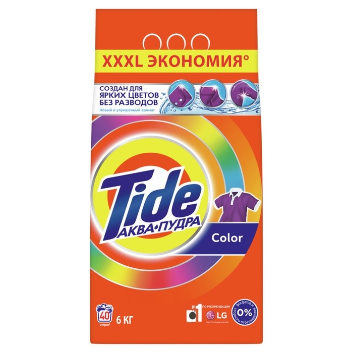 Стиральный порошок Tide Color, автомат, 6 кг Стиральный порошок Tide Color, автомат, 6 кг