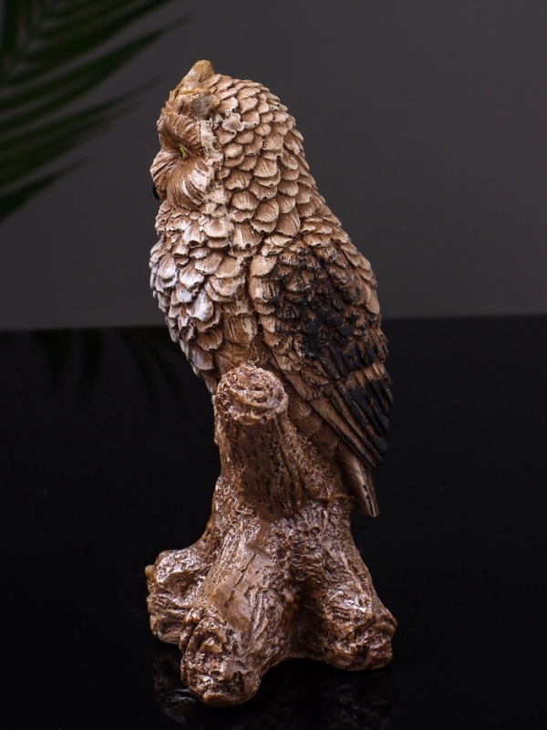 Статуэтка Статуэтка "Филин на ветке" 14 см, цвет коричневый