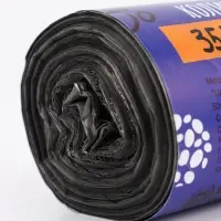 Мешки для мусора 35 л, ПНД толщина 10 мкм, 50 шт в рулоне, цвет черный Мешки для мусора 35 л, ПНД толщина 10 мкм, 50 шт в рулоне, цвет черный