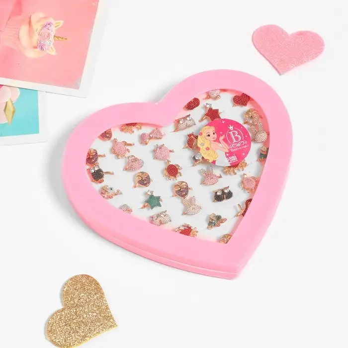 Кольцо детское Выбражулька «Рельеф», форма МИКС, цветное, безразмерное Кольцо детское Выбражулька «Рельеф», форма МИКС, цветное, безразмерное