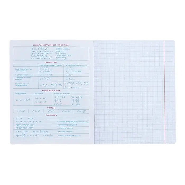 Тетрадь предметная "Неоновые истории", 48 листов в клетку, "Алгебра", обложка мелованный картон, ВД-лак, неон, блок офсет