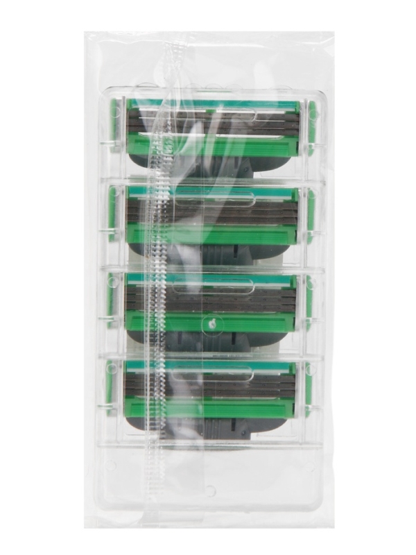 Сменные кассеты Gillette Mach3 зеленые, 4 шт