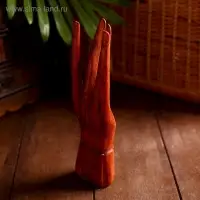 Подставка для колец дерево "Рука роспись" 20 см