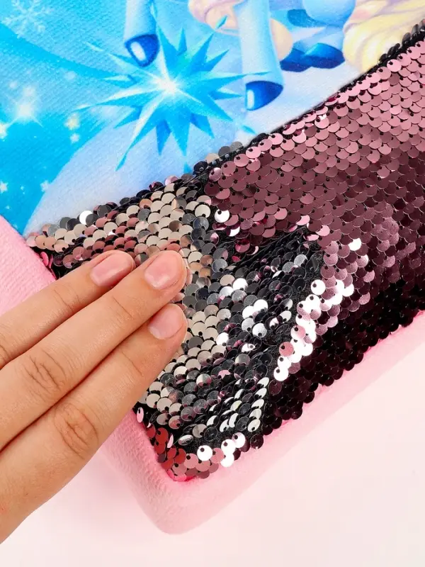 Рюкзак детский с пайетками «Единорог и снежинка» 23×28 см