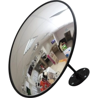 Зеркало круглое противокражное обзорное 430 мм с черным квитомвнутреннее