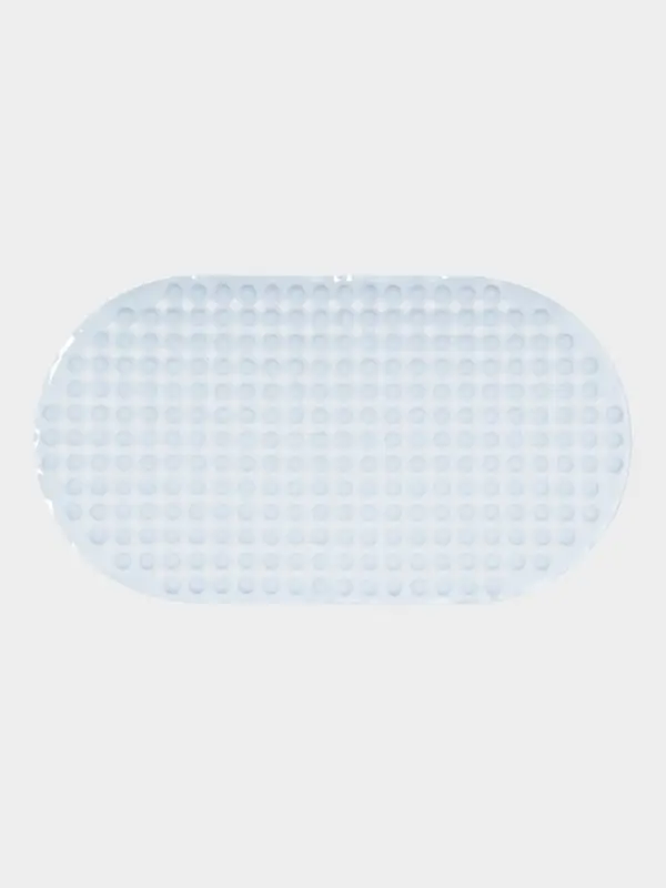 Коврик для ванной на присосках Доляна, 66&times;36 см, белый