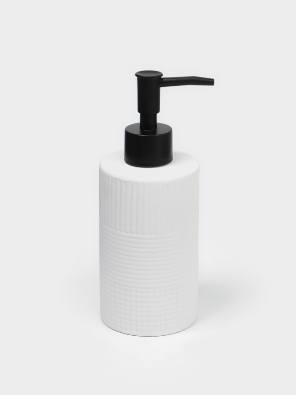 Набор для ванной Набор для ванной "Полосы" 4 предмета (дозатор для мыла, 2 стакана, мыльница)