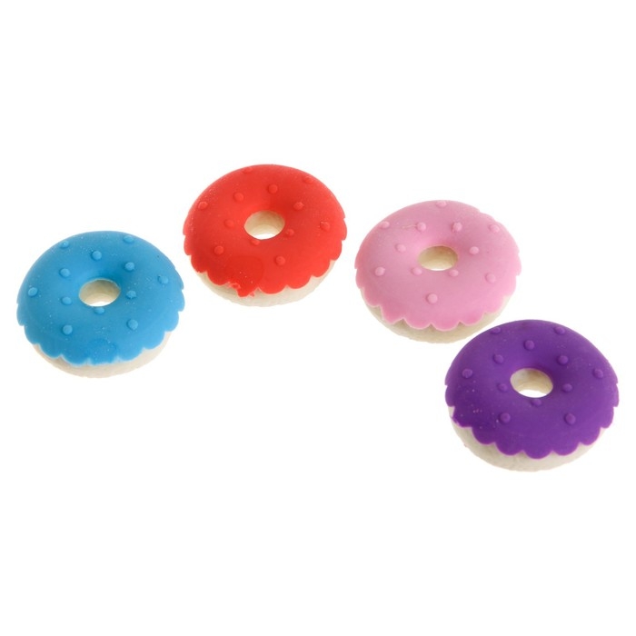 Набор фигурных ластиков &laquo;Вкусняшки&raquo;, 4 штуки, МИКС