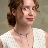 Колье с подвеской на цепочке &laquo;Сердце с жемчугом&raquo;, керамика, L=35 + удлинитель 5 см, белое в серебре