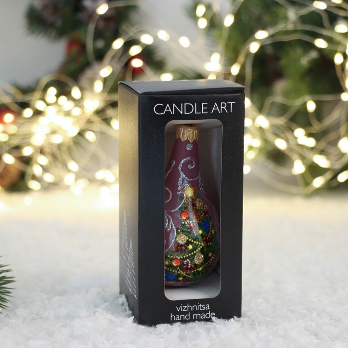 Ёлочная игрушка Ёлочная игрушка "Росинка большая-06" 9,5 см