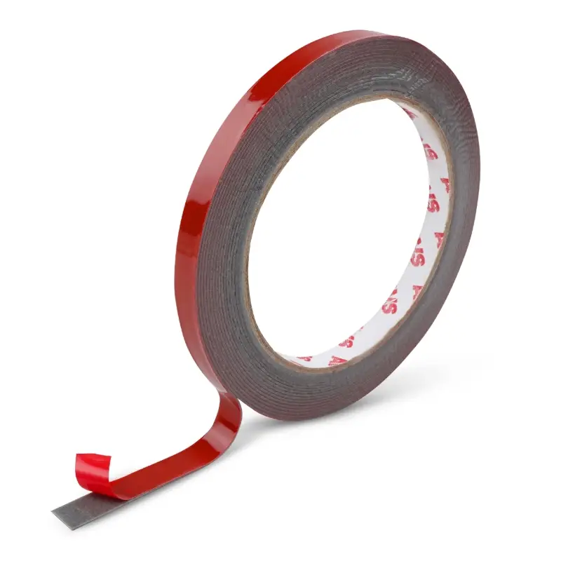 Лента клейкая двусторонняя AVS SCH-030 9 mm x 5 m акриловая основа (серая)