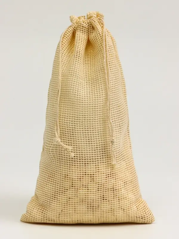 Хлопковый мешочек для украшений, подарков и трав, текстиль &laquo;Эко&raquo;, 27.5&times;18.5 см, набор 5 шт.