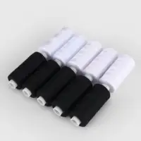 Нитки, 40/2, 300 м, набор 10 шт., чёрный, белый