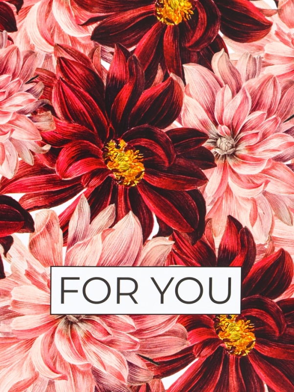 Пакет подарочный ламинированный горизонтальный «Для тебя», L 40 × 31 × 14 см