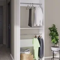 Комплект модульной гардеробной системы «Модус», 2800×2080×510 мм, цвет белый Комплект модульной гардеробной системы «Модус», 2800×2080×510 мм, цвет белый