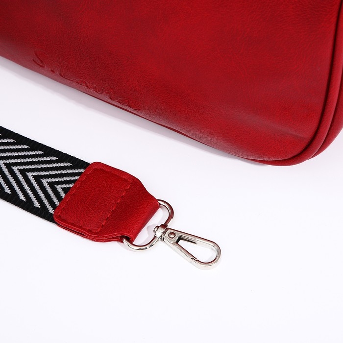 Сумка-багет S.Lavia на молнии, цвет бордовый Сумка-багет S.Lavia на молнии, цвет бордовый