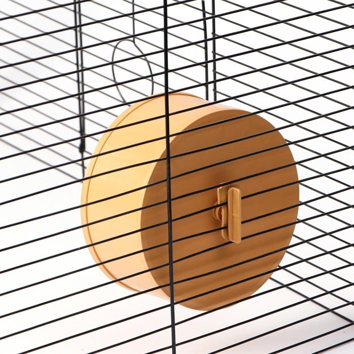 Колесо для грызунов полузакрытое пластиковое, без подставки, 14 см, бежевое Колесо для грызунов полузакрытое пластиковое, без подставки, 14 см, бежевое