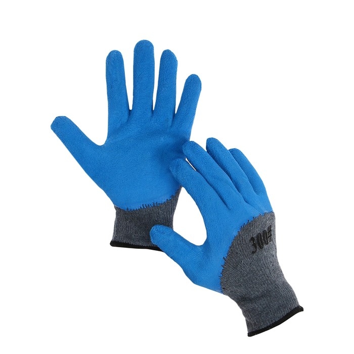 Перчатки садовые, хб, с нитриловым обливом, размер 9, серые, &laquo;Стекольщик&raquo;