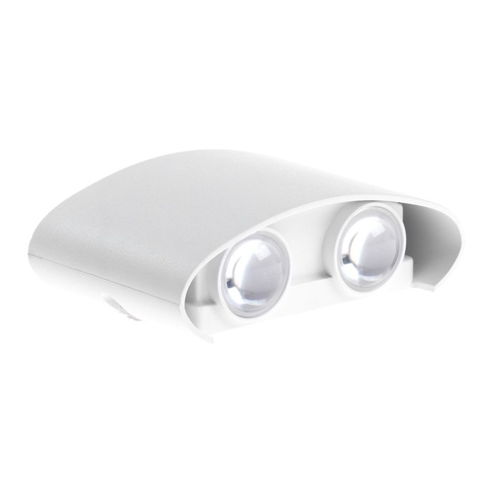 Светильник фасадный «Полусфера», FSD-072, 4 Вт, 4000К, 2 луча, IP65, 220 В, пластик, белый 1008420 Светильник фасадный «Полусфера», FSD-072, 4 Вт, 4000К, 2 луча, IP65, 220 В, пластик, белый 1008420