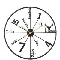 Часы настенные интерьерные &laquo;Рединг&raquo;, серия: Лофт, металл, бесшумные, плавный ход, d=59 см, от батарейки 1&times;АА