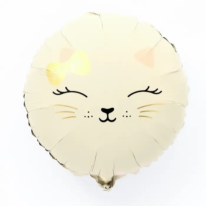 Воздушный шар фольгированный 17 Воздушный шар фольгированный 17" «Кошечка», круг, матовый