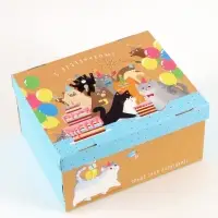 Коробка складная &laquo;С днем рождения&raquo;, 31 х 25,5 х 16 см