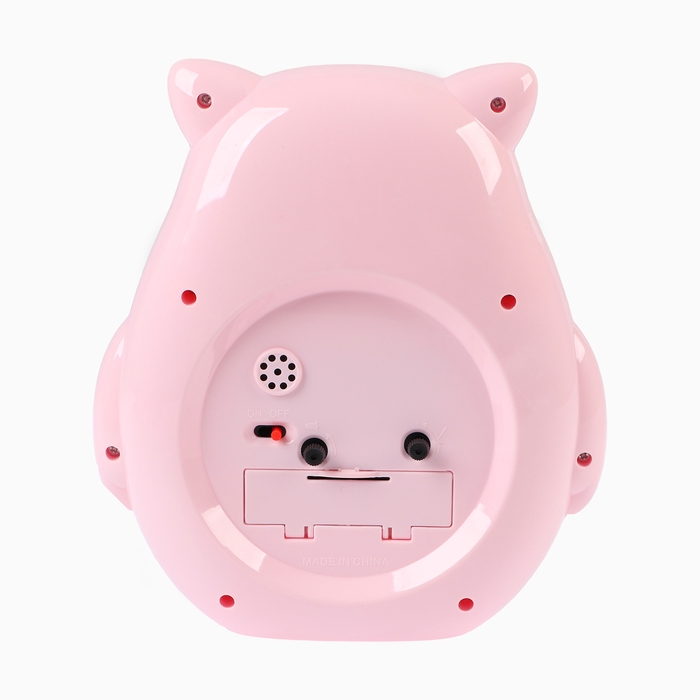 Часы - будильник настольные  Часы - будильник настольные "Совушка", дискретный ход, циферблат d-11 см, 14.5 х 16 см, АА