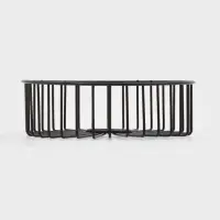 Корзинка - ваза для фруктов «Горшок», 23×23×7 см, чёрная Корзинка - ваза для фруктов «Горшок», 23×23×7 см, чёрная